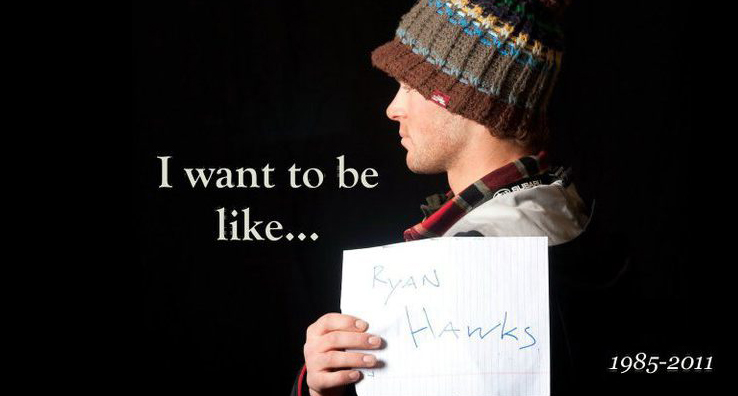 Profile of Ryan holding a sign, "I want to be like..."